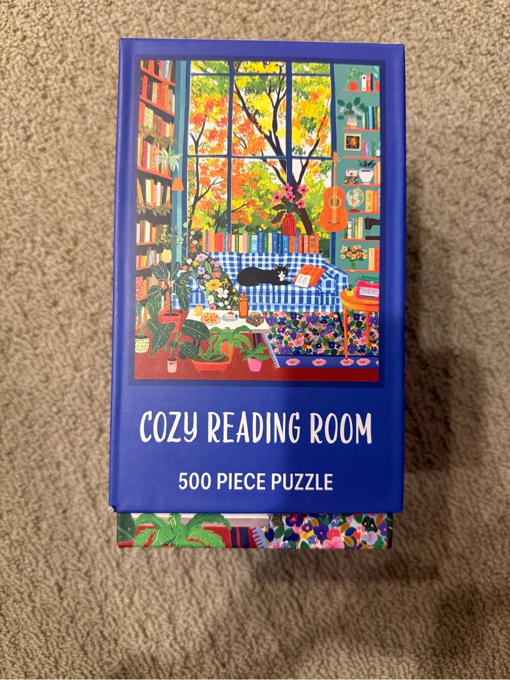 Cozy Reading Room 500-Piece Puzzle — Blue